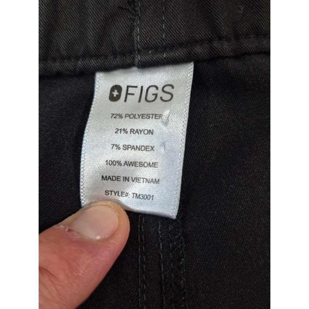 FIGS Technical Collection Cairo Cargo Scrub Pants Black TM3001 Mens‎ XXL